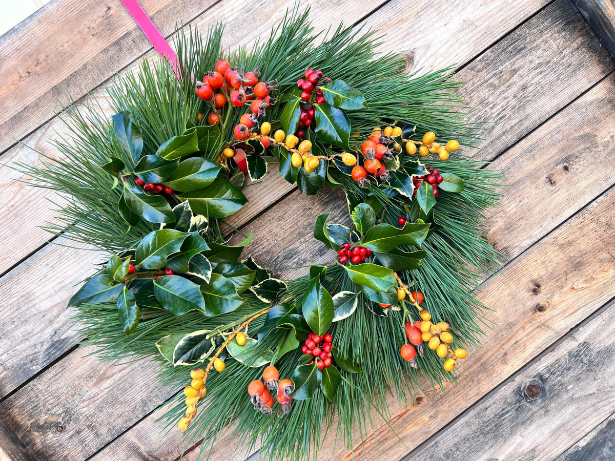 Fresh Mixed Evergreen Ponderosa, Red, Yellow