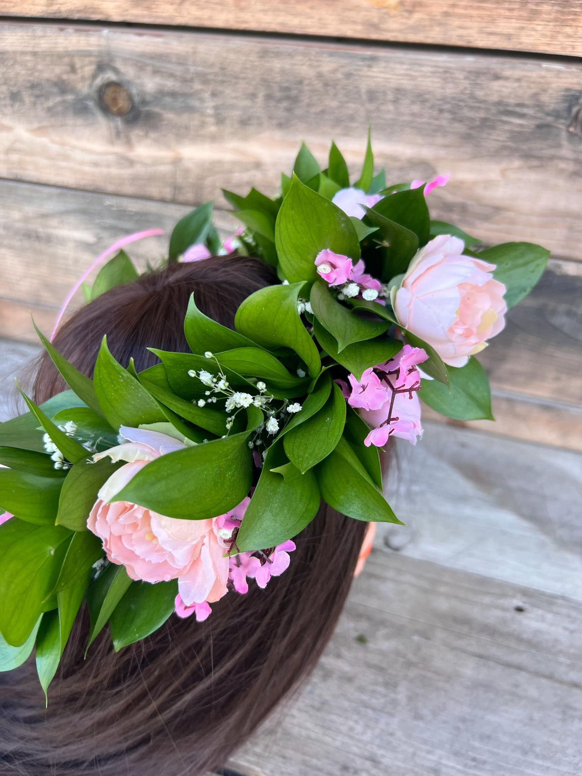 Handmade Ruscus Flower Crown – Aromatic Bay Laurel Crown