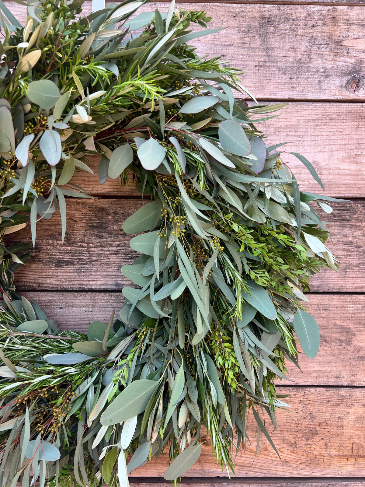 Fresh Green Classic Eucalyptus, Rosemary Wreath – Door – Centerpiece