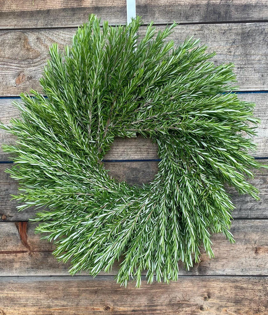 Fresh Rosemary Wreath – Handcrafted, Aromatic Kitchen, Fall, Wedding